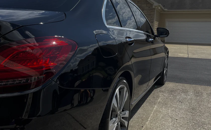 Ceramic coated vehicle